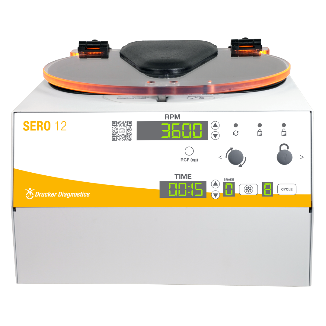 SERO 12 blood banking centrifuge for blood grouping, typing, cross matching, and more