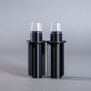 Insert/Cap for up to 20 mm Diameter Tubes, Black (2 qty)