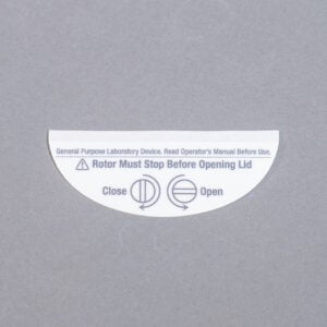 Open/Close Label for White Cabinet Centrifuges